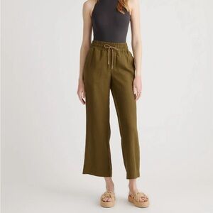 Quince linen pants in olive - Small
